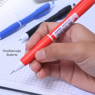 Bantex ปากกาลูกลื่น 0.7 มม ปากกา เขียนลื่น เขียนง่าย พร้อมคลิปหนีบ ด้ามจับนุ่ม Ballpoint Pen