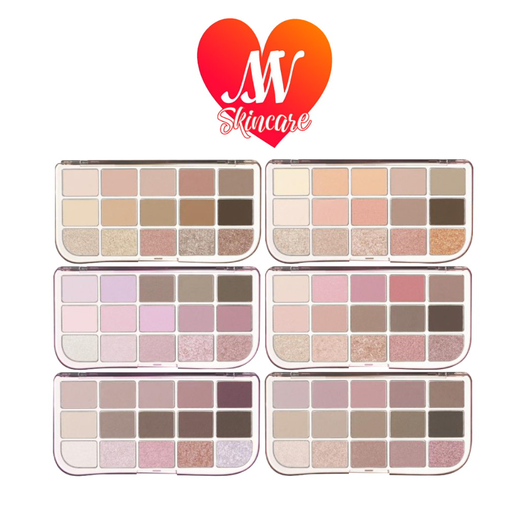 แท้✔ FWEE More Mood Eyeshadow Palette พาเลทอายแชโดว์ 15 หลุม สีชัด ติดทน #44 #VV