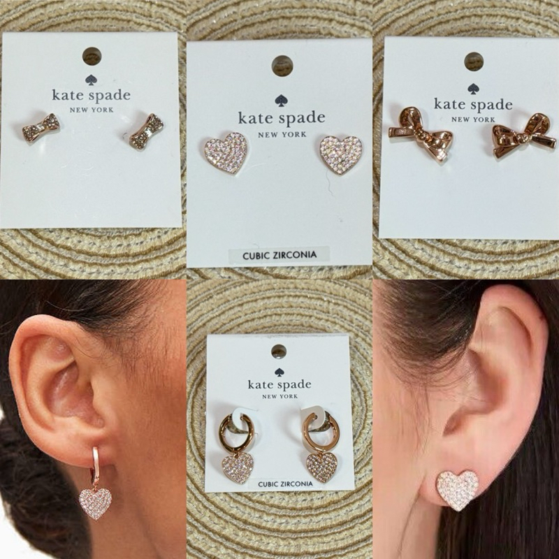 AD🎀(สด-ผ่อน) ต่างหู แคท สเปด SP♠️DE ติดหูน่ารัก  O0R00153 O0RU2908 O0RU1561 O0R00154