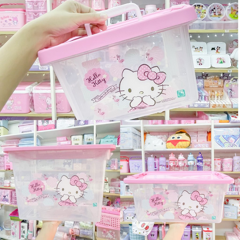 🔥 พร้อมส่ง |  กล่องเก็บของ กล่อง จัดเก็บ Kitty คิตตี้ Sanrio ซานริโอ้ แท้100%
