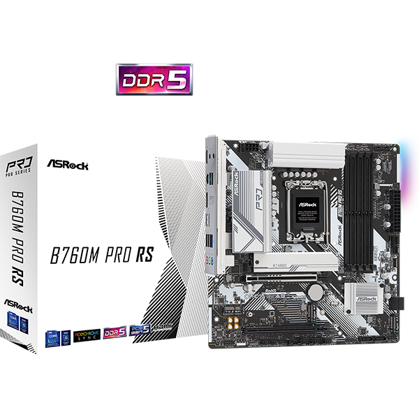 Mainboard INTEL ASROCK  B760M PRO RS DDR5 (Socket 1700) ของใหม่ พร้อมส่ง แพ็คดีมาก!!!