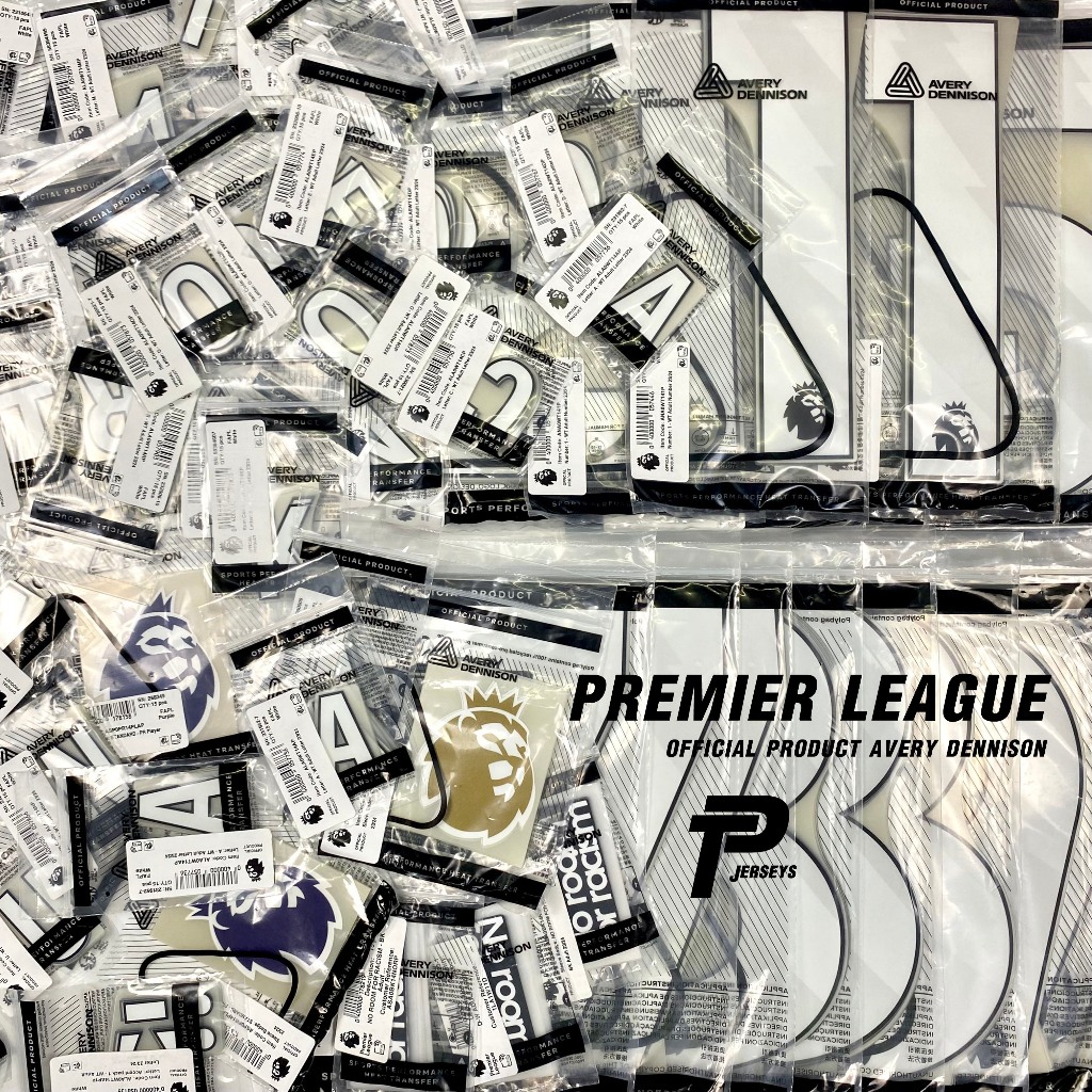 2023-26 Premier League Official Avery Dennison Name/Number Sets