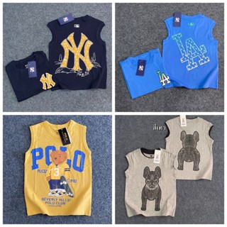 เสื้อแขนกุดเด็ก ผ้าคอตตอน นิ่ม