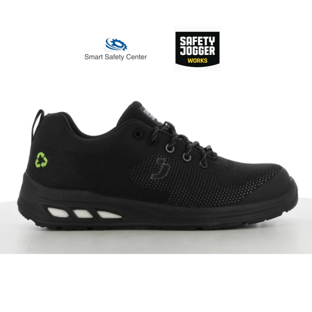 [ลิขสิทธิ์แท้ รับประกัน3เดือน] รองเท้าเซฟตี้ Safety Jogger รุ่น ECOFITZ S1P LOW Black