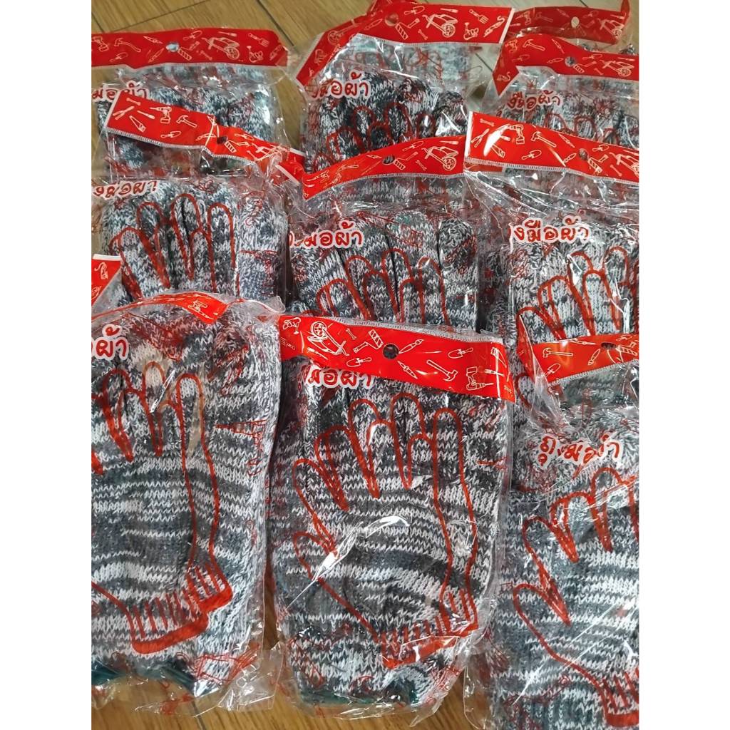 1โหล ถุงมือผ้าไหมพรม ถุงมือผ้าอย่างดี มีสีให้เลือก และแบบคละ ราคา ถูกที่สุด ดีลบีเคเค