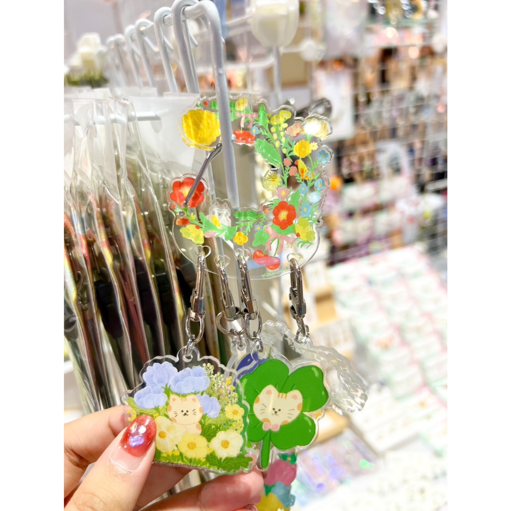 Acrylic Carabiner ตัวห้อยแขวนกระเป๋า เสริมพวงกุญแจ คาราบิเนอร์