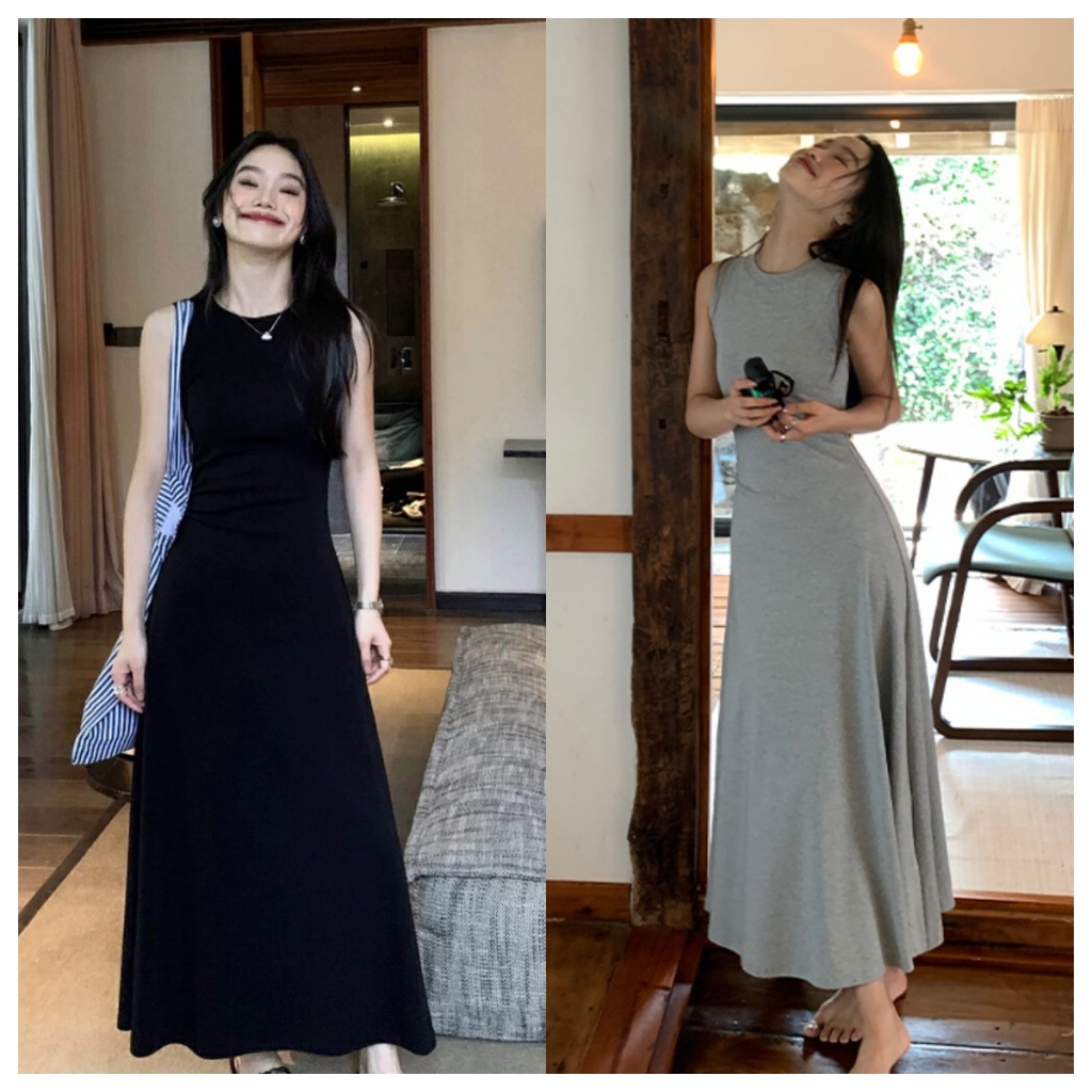 Beryl 🌻เดรสแฟชั่นผู้หญิง ชุดเดรสสวยหรูดูแพง การออกแบบย้อนยุคแบบฝรั่งเศสเฉพาะกลุ่ม สไตล์ลำลองสลิมไฮเอนด์