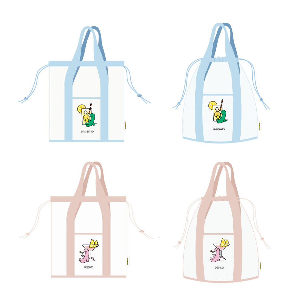 JOGUMAN Lemonade Mesh Bag กระเป๋าตาข่าย กระเป๋าชายหาด