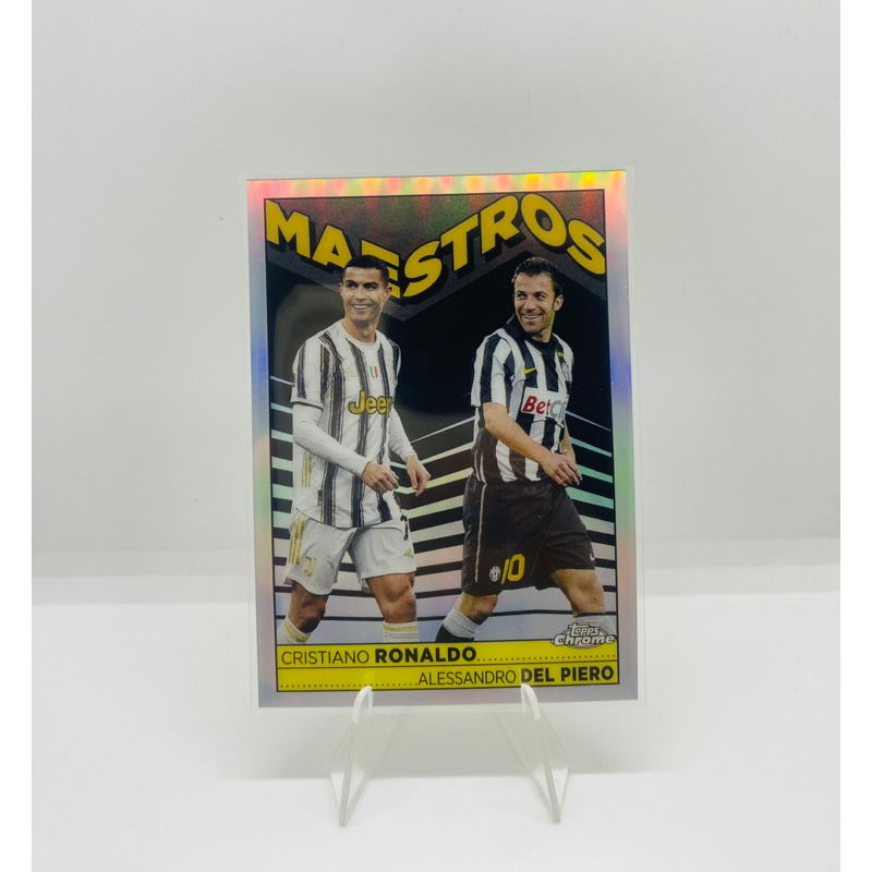 การ์ดฟุตบอล🦓 CRISTIANO RONALDO & DEL PIERO Maestros MA-2 2022-23 Topps Chrome Juventus