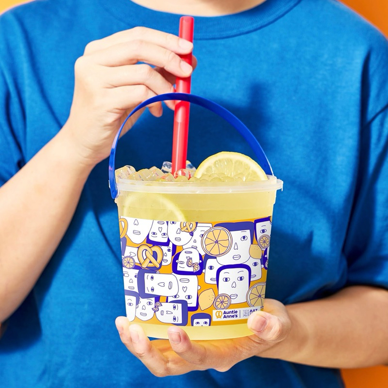 (พร้อมส่ง) ของแท้ 100% AUNTIE ANNE’S LEMONADE BUCKET LIMITED EDITION