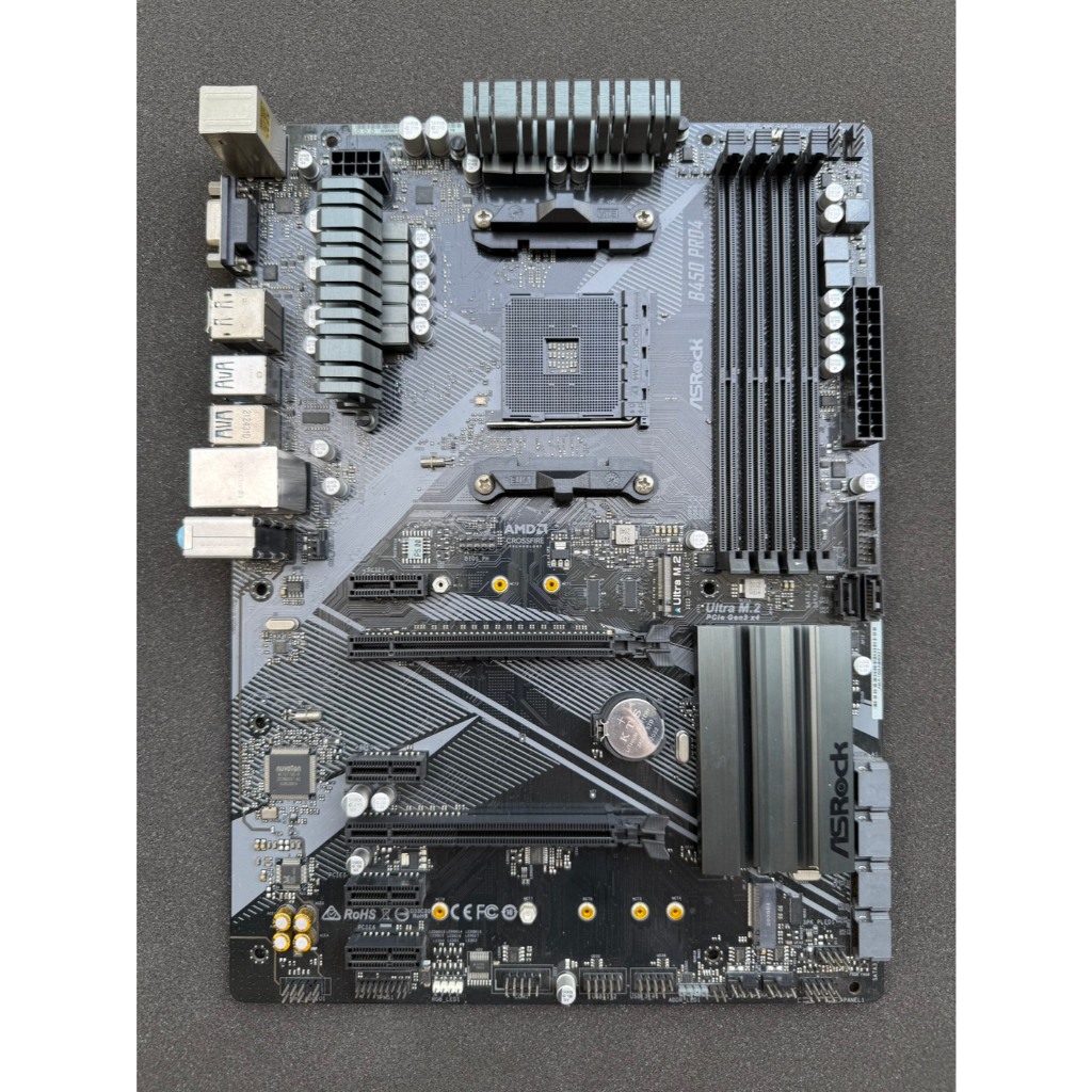 MAINBOARD (เมนบอร์ด) AM4 ASROCK B450 PRO4 มือสอง