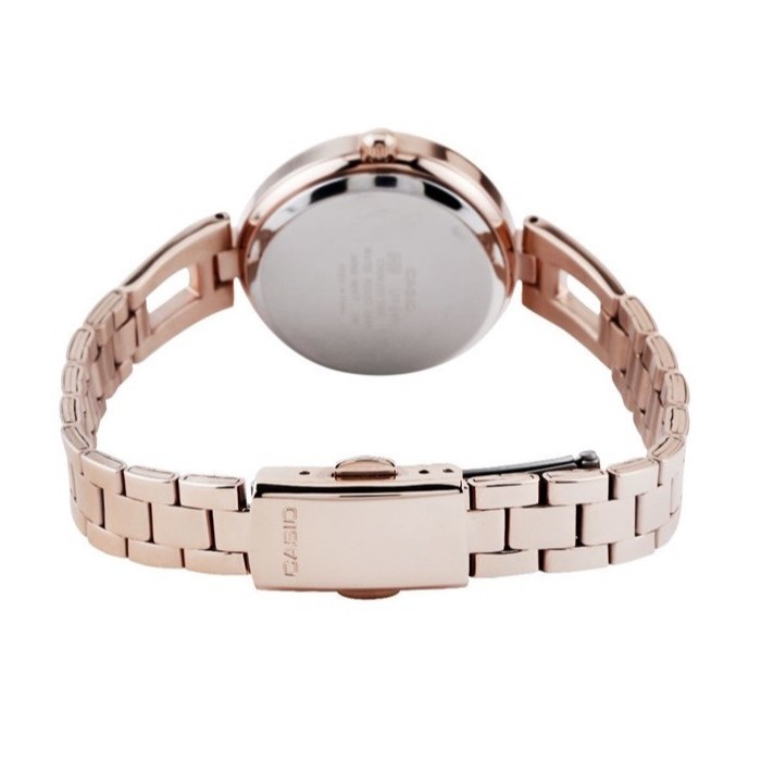 Casio นาฬิกาข้อมือผู้หญิง รุ่น LTP-E401PG-9AVDF Lady Watch