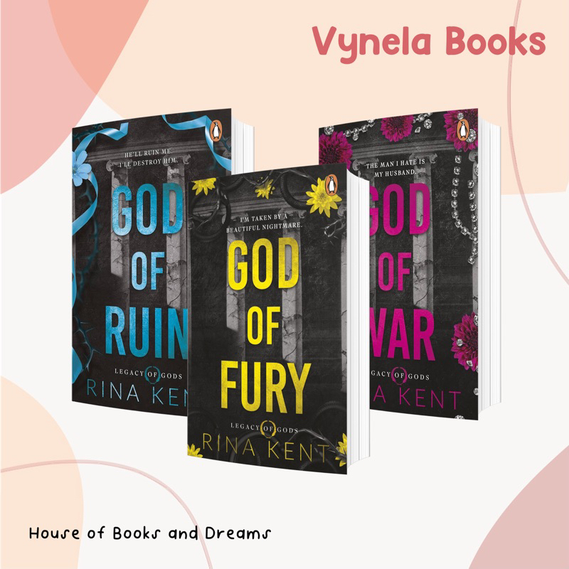 VYNELA (หนังสือภาษาอังกฤษ / NEW UK EDITION) GOD OF RUIN / GOD OF FURY / GOD OF WAR (LEGACY OF GODS #
