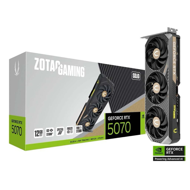 (ของใหม่)ZOTAC RTX 5070 SOLID ของใหม่ ประกันไทย พร้อมส่ง