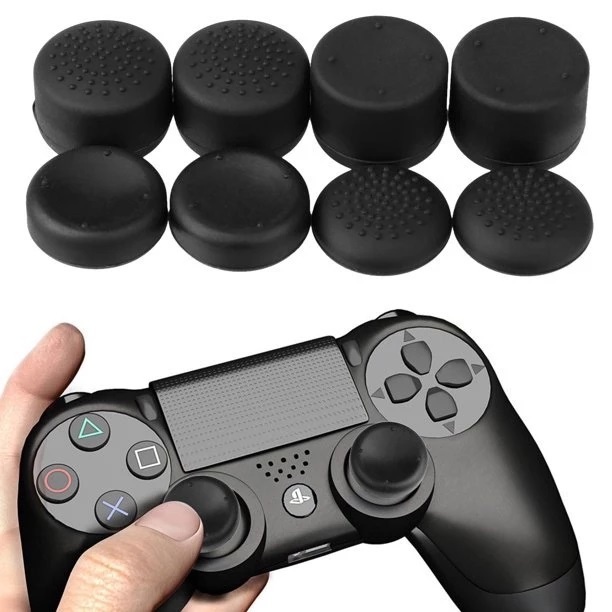 [PS4] ยางครอบ อนาล็อก จอย PS5, PS4, PS3, XBOX Series, ps4 ชุดละ 8 ชิ้น สีดำ ยางหุ้ม ยางครอบ จุกยาง อนาลอก
