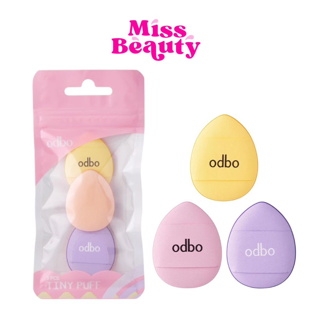OD8063 Odbo Tiny Puff โอดีบีโอ ไทนี่ พัฟ 3 ชิ้น