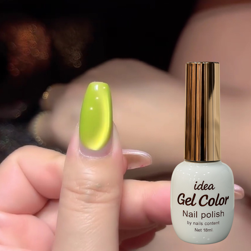 แยกขวด แต่งเล็บ สีเจล New Idea gel cateye  Neon  ลูกแก้วนีออน สี พร้อมชาร์จ Idea 9-1