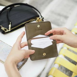 กระเป๋านามบัตรหนังวัวแท้ จัดระเบียบบัตร Classic Card - Namecard leather case เท่คลาสสิค