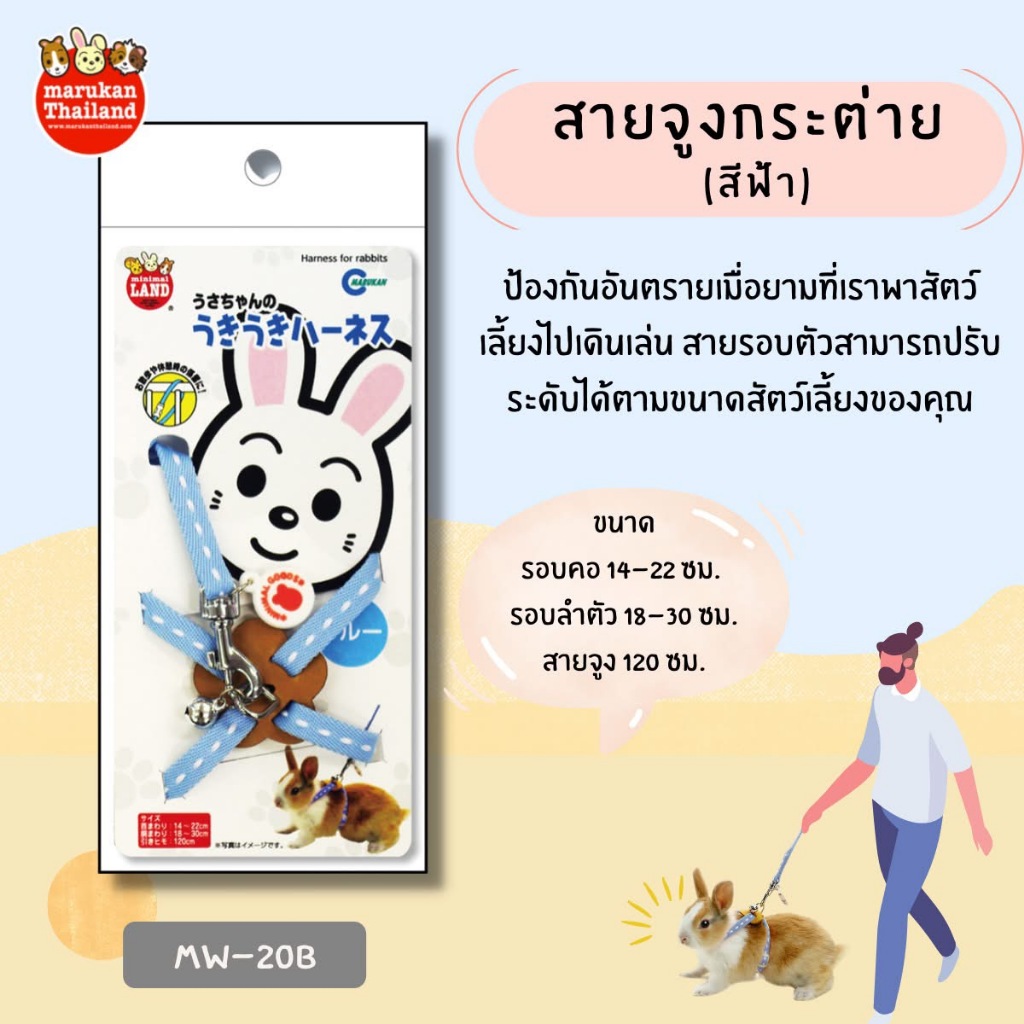 Marukan มารุคัง สายจูงสำหรับกระต่าย รูปที่ 4