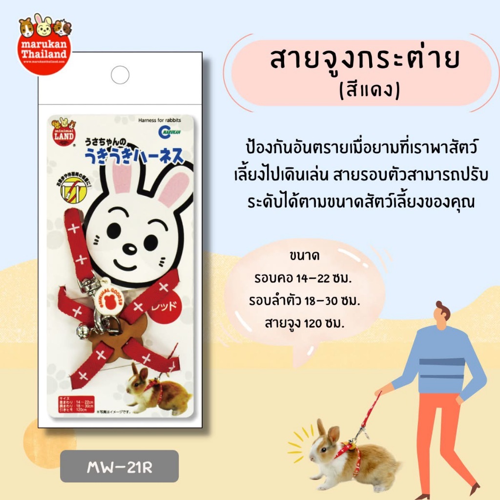 Marukan มารุคัง สายจูงสำหรับกระต่าย รูปที่ 3