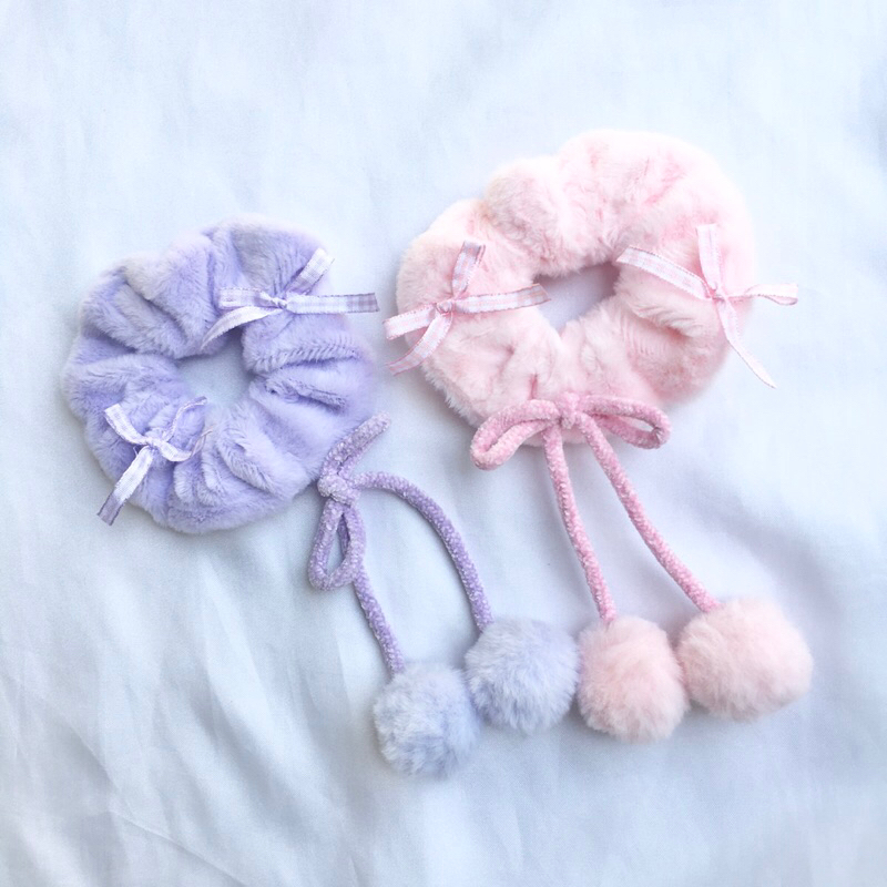 🍬🌷โดนัทนุ่ม ยางมัดผมขนนุ่ม ดีเทลโบว์จิ๋วและปอมๆ น่ารักมาก กอไก่ล้านตัว - รูปที่ 3