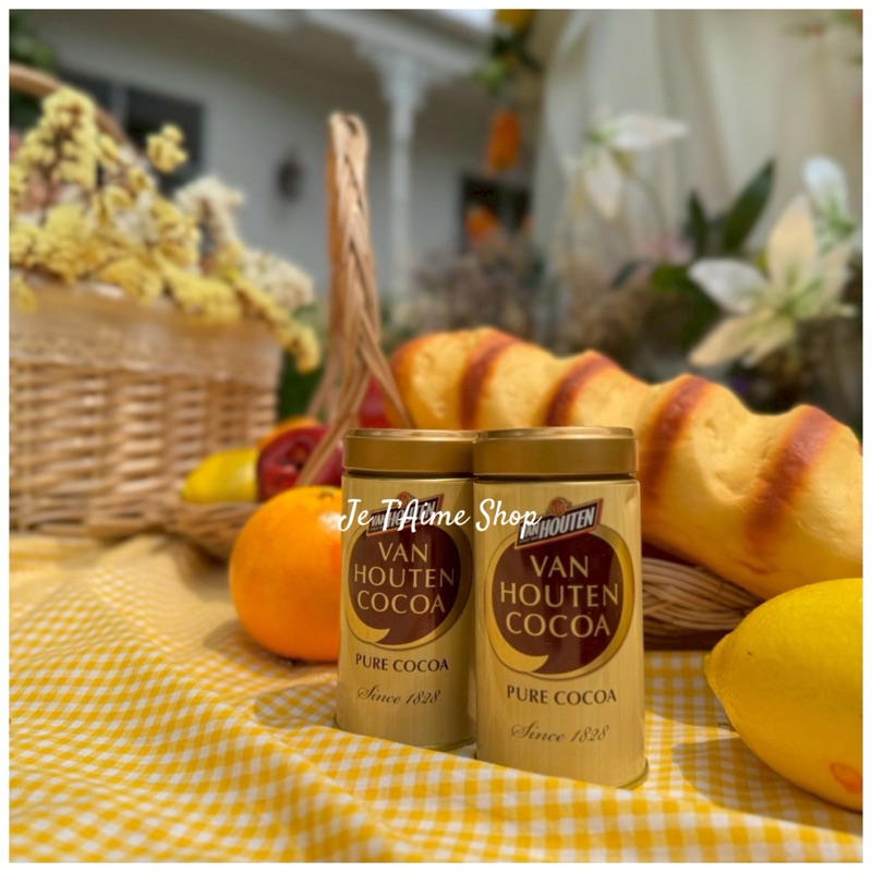 นำเข้าจากญี่ปุ่น 🇯🇵 Van Houten Cocoa เครื่องดื่มโกโก้แท้เข้มข้น แพคเกจแบบกระป๋องเหล็ก สะดวกในการพกพา