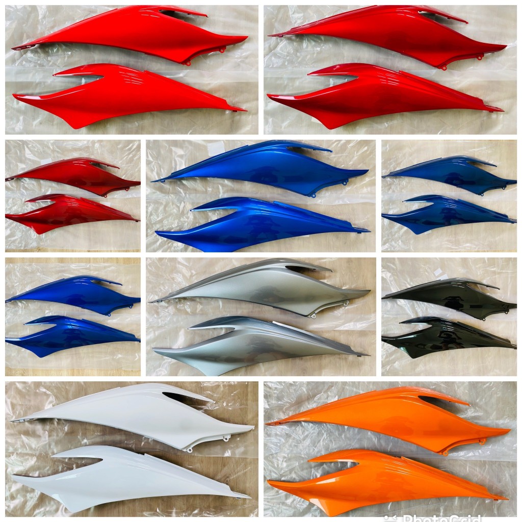 (FISHO) ฝาข้าง ฝากระเป๋า Wave 110i เวฟ 110i (ปี 2011-2018) (ราคาต่อคู่) (มี 10 สี)