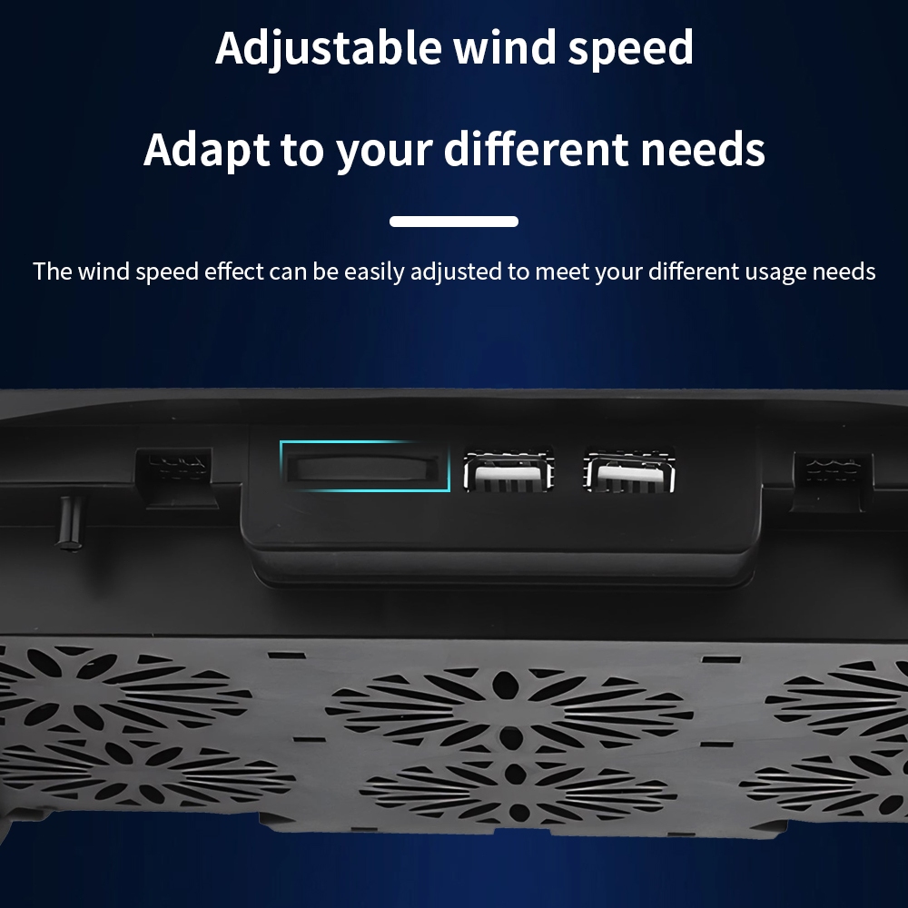 พัดลมโน๊ตบุ๊ค พัดลมรองโน๊ตบุ๊คระบายความร้อน แบบพกพา พัดลมรองโน๊ตบุ๊ค Laptop Cooling Pad