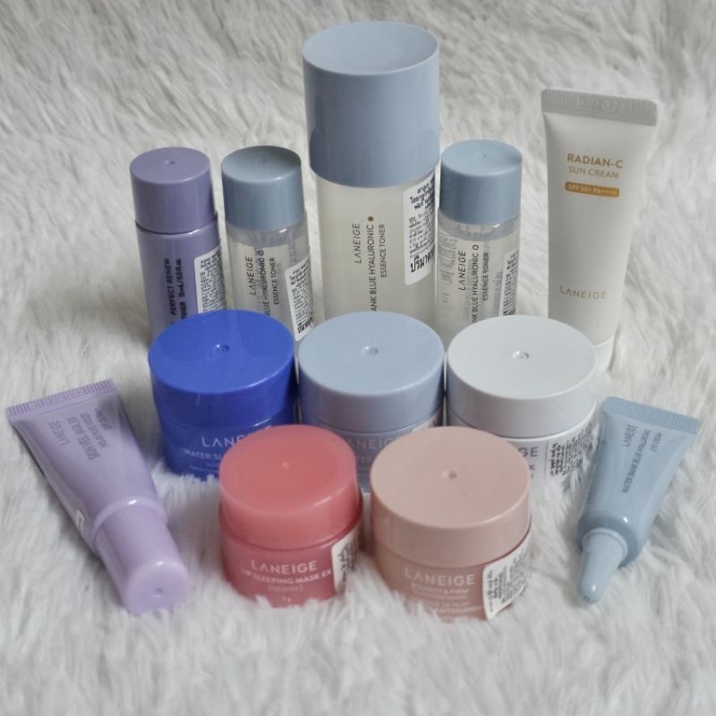 แท้ พร้อมส่ง Laneige ของใหม่จากชอป lip sleeping mask eye bouncy water bank ขนาดทดลอง 3ml 10ml 15ml ซอง 3x
