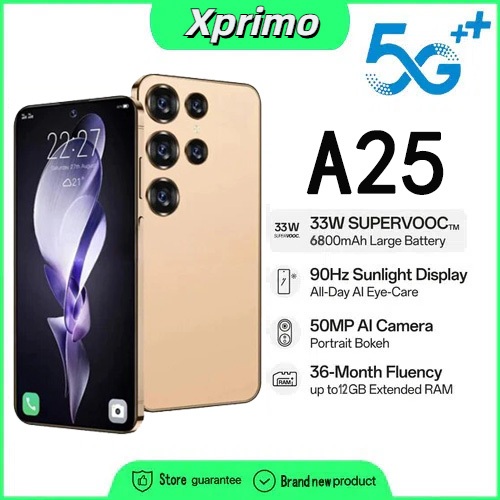 โทรศัพท์มือถือ A25 Android 11 สมาร์ทโฟน 6.7 นิ้ว 12GB+512GB 6800 mAh รองรับ 2 ซิมการ์ด COD