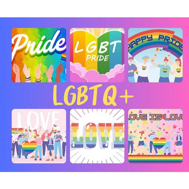 [สั่งพิมพ์ตามออเดอร์นะคะ] [PRIDE LGBTQ+ Love Rainbow สีรุ้ง สมรสเท่าเทียม] โปสเตอร์ผ้า ป้ายผ้า ผ้าตกแต่ง ขบวนพาเหรด ร้าน
