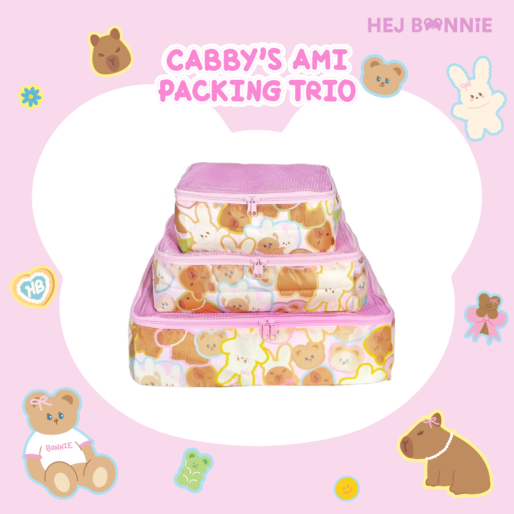 Cabby's Ami Packing Trio Bag l Hej Bonnie Official