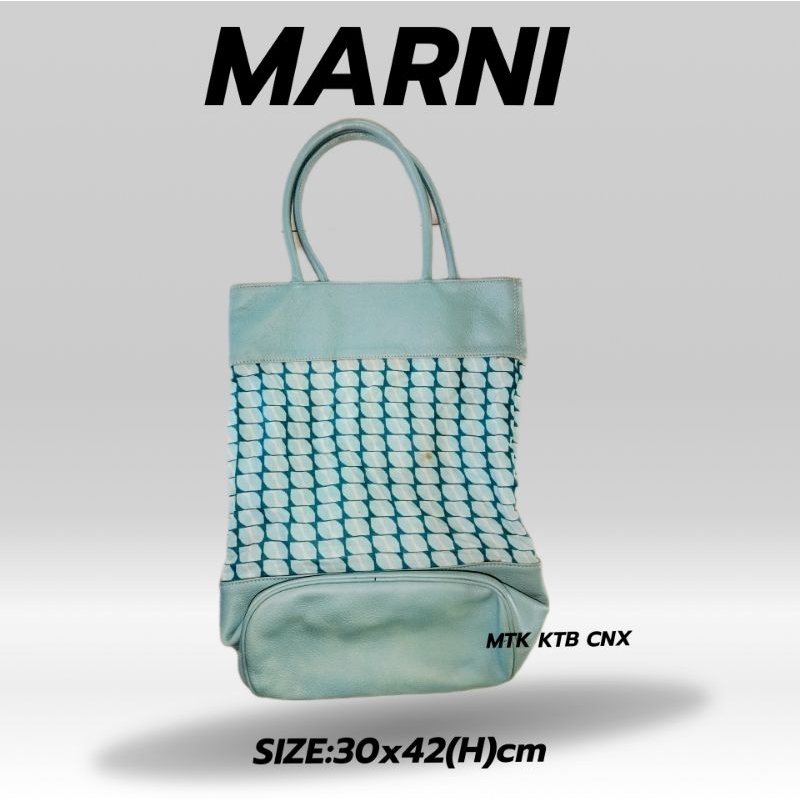 กระเป๋าถือmarniแท้มือสองญี่ปุ่น#SI