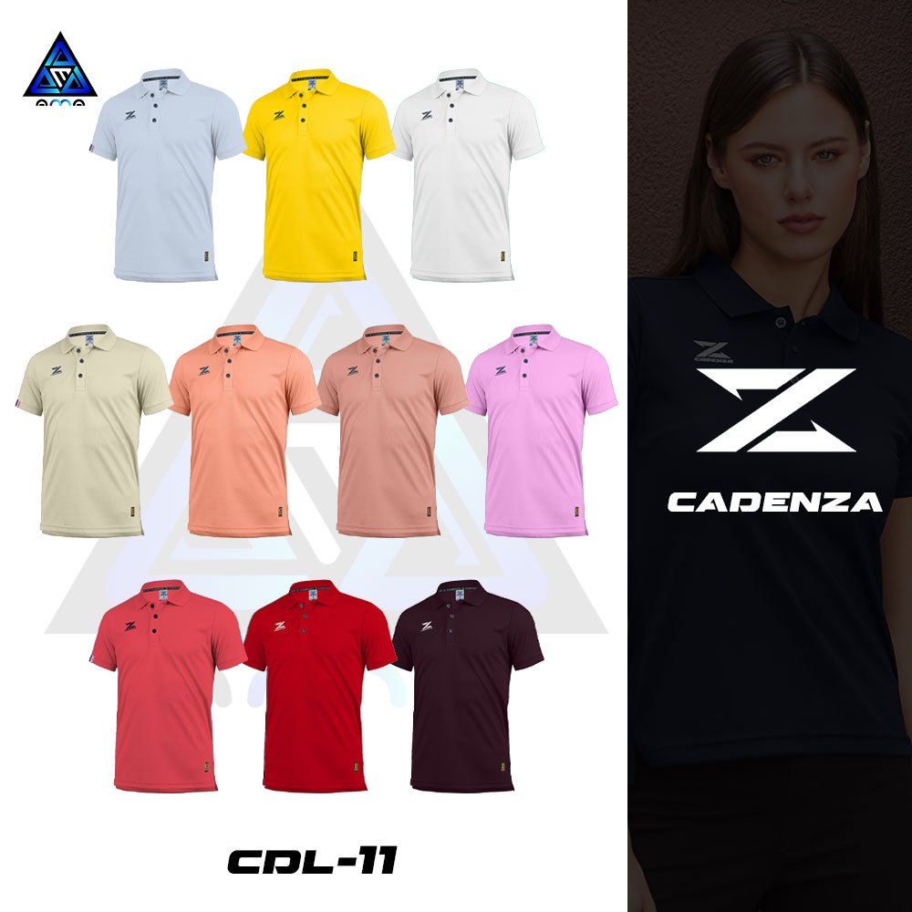 ลดแล้วลดอีก30%  CADENZA รุ่น CLASSIC รหัส CDL-11Y คาเดนซ่า สื้อโปโลผู้หญิง ชุด 2 แท้100%