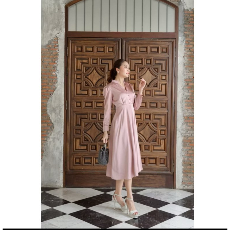 ส่งต่อ📍(มือ2)-ชุดเดรสออกงาน แบนด์VABENE (XL)