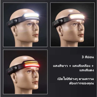 OIMIU ไฟฉายคาดหัว LED กันน้ํา ไร้สาย แบบชาร์จUSB ไฟฉายแบบชาร์จไฟชนิด C หน้าไฟหน้ากันน้ําที่สว่างเป็นพิเศษ