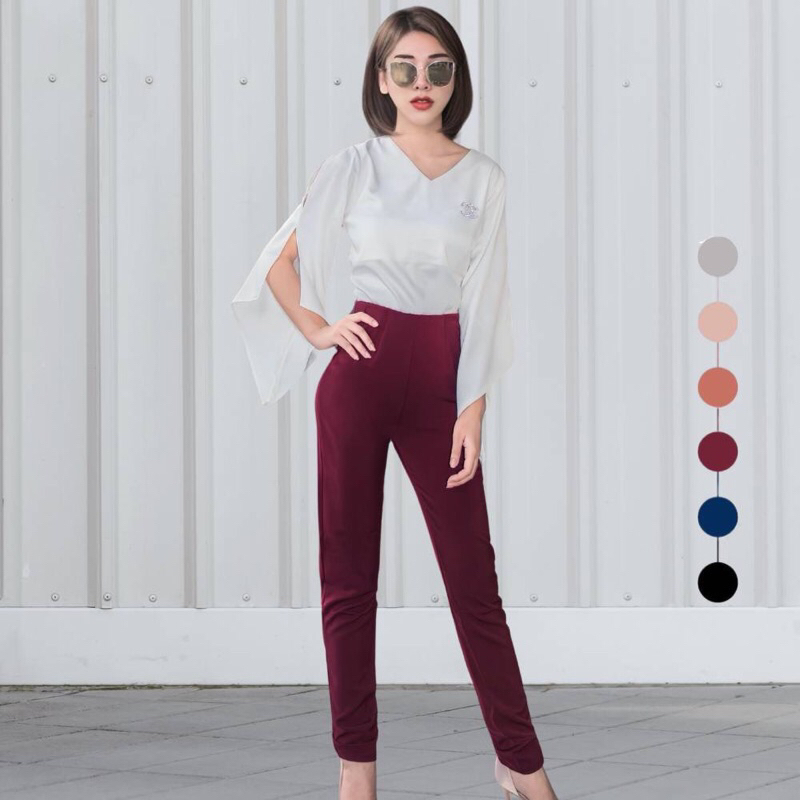 MATCH ME NN Pant กางเกงฮานาโกะขายาว กระบอกเล็ก