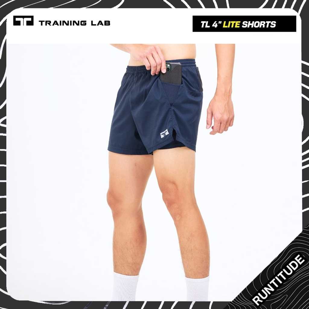 Training Lab : LITE SHORTS [ขนาด 4 นิ้ว] กางเกงวิ่ง สำหรับผู้ชาย เล่นกีฬา วิ่ง เทรล