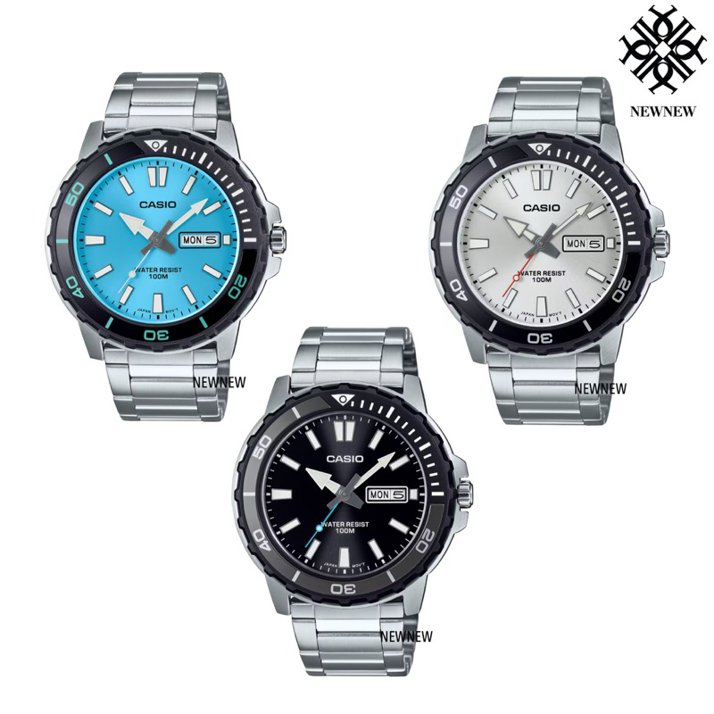 CASIO นาฬิกาข้อมือ MTD-125D-1A3V MTD-125D-2A3V MTD-125D-7AV ของแท้ประกันศูนย์ 1 ปี