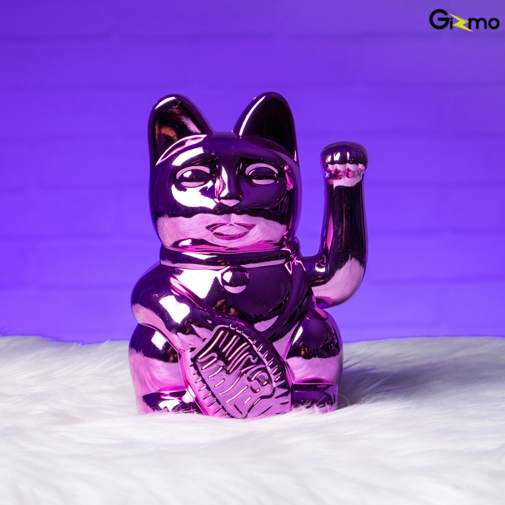 lucky cat cosmic shiny แมวกวักนำโชค เรียกทรัพย์ โชคลาภ มั่งคั่ง ขนาด 15 CM. สีเงิน สีชมพู สีเขียว สีทองแดง สีน้ำเงิน ราคา ถูกที่สุด ดีลบีเคเค แกลเลอรีภาพที่ 4