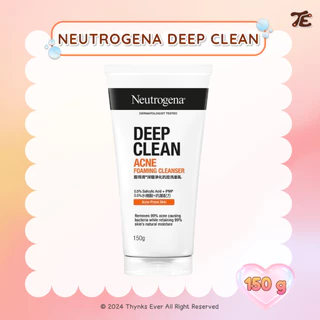 [150 g] NEUTROGENA DEEP CLEAN ACNE FOAMING CLEANSER | โฟมล้างหน้านูโทรจีนา สำหรับผิวเป็นสิว 150 กรัม
