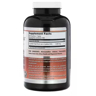 (ส่งออกภายในวัน) NOW Foods, L-Lysine, 500 / 1,000 mg, 100 / 250 Tablets. Amazing Nutrition, 1,000 mg, 360 Tablets