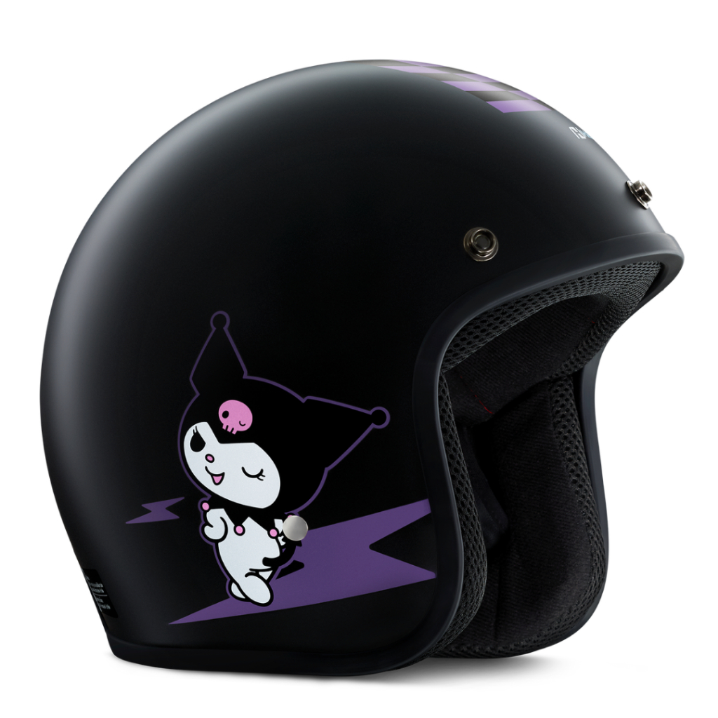 หมวกกันน็อค H2C ปี 2025 ลายลิขสิทธิ์ใหม่ HONDA Sanrio Characters FO HELMET KUROMI คุโรมิ