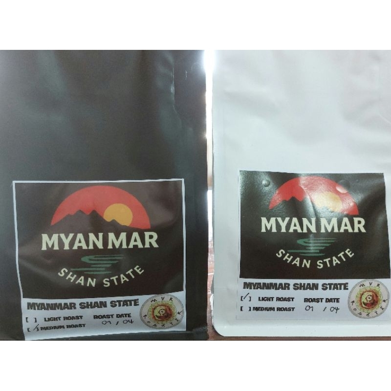 เมล็ดกาแฟ Myanmar Shan state คั่ว3ระดับ
