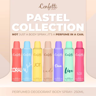 Confetti London Deodorant Spray 250ml / คอนเฟตติ ลอนดอน สเปรย์ระงับกลิ่นกาย 250 มล. / G1