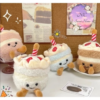 🌟🌠พร้อมส่งจากไทย🌟🌠พวงกุญแจตุ๊กตาขนมเค้ก ปู เป็ด ปลาคาร์ฟ เบอร์เกอร์น่าร๊ากก พวงกุญแจห้อยกระเป๋า มาใหม่ล่าสุด