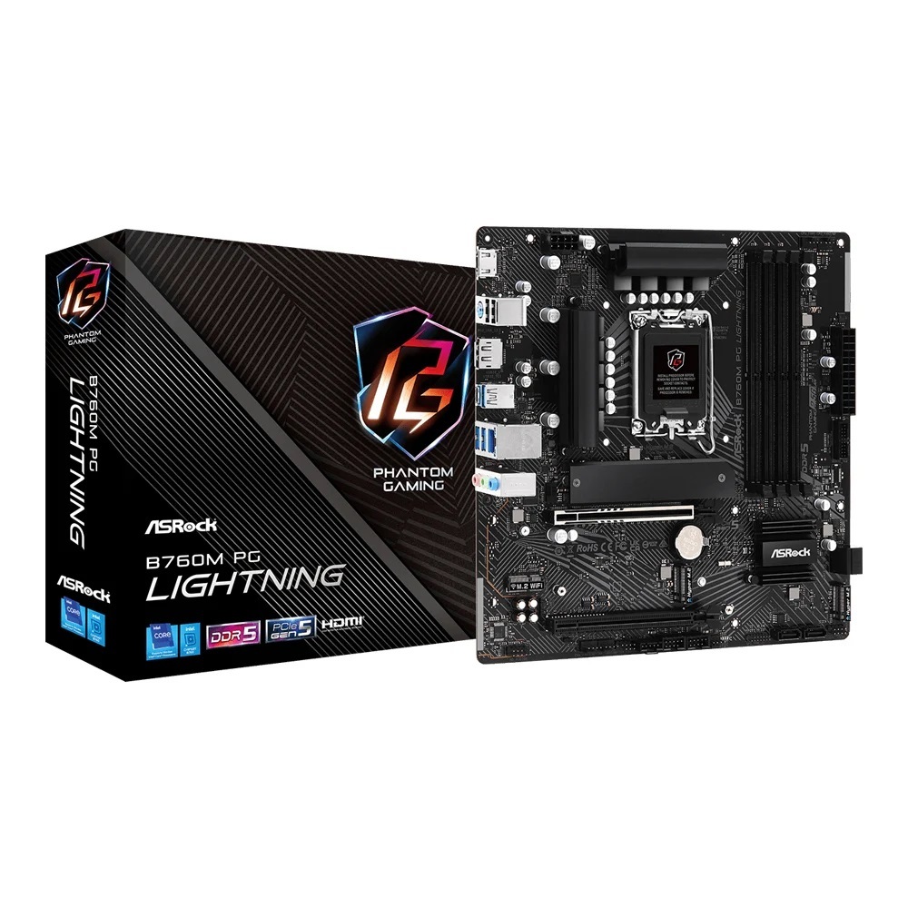 MAINBOARD (1700) ASROCK B760M PG LIGHTNING DDR5