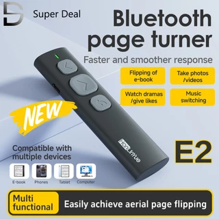 รีโมทบลูทูธไร้สาย​ Bluetooth​ Remote​ สำหรับ​ ​Boox​ E-Reader​ Meebook​ ipad tablet เปลี่ยน​หน้าหนังสือ​ ปุ่มยางนิ่ม
