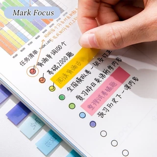 200ชิ้น sticker note ที่คั่นหนังสือ กระดาษโน๊ตมีกาว กันน้ำ สีสวย เน้นข้อความสำคัญ โพสอิท