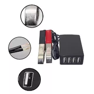 ที่ชาร์จมือถือคีบแบต ชาร์จเร็วไฟแรงๆ3/4USB สําหรับโทรศัพท์มือถือ แท็บเล็ต GPS